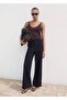 High Waisted Wideleg Denim Pants - 2