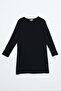 Navy Blue-Basic Cotton Single Jersey Sweat Tunic - 6