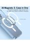 Magnetic Matte Case for iPhone 13 | Transparent - 6