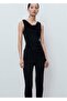 Straight Cut Mid-Rise Pants - 8