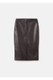 Leather look pencil skirt - 3