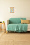 Seat Cover 170 X 210 cm Sofa Bed Cover 100% Cotton Washable Plain Shawl