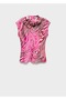 Satin blouse with drape collar
