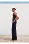 High Waisted Wideleg Denim Pants - 8
