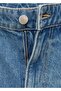 Balloon Jean Pants with Medium Waist - 8