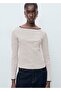 Button Cuff Cotton T-Shirt