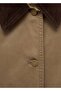 Velvet Collar Denim Parka - 8