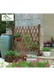 FFD Wooden Fence Wooden Expendable Garden Fence Wooden Wicker Fence Portable Freestanding Fence - 6