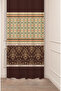 Authentic, Anatolian, Ethnic Patterned Special Design Digital Printed (Single Wing) Modern Stylish Background Curtain