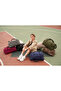 Orivina Gray Crinkle Fabric Sports and Travel Bag with Shoe Compartment and Front Pocket, Waterproof Shoulder Strap - 5