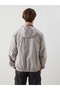 Xside Beige Standard Fit Hooded Men's Raincoat - 5