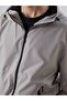 Xside Beige Standard Fit Hooded Men's Raincoat - 3