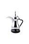 Electric Arabic Coffee Maker, Dallah Style, Digital Control Base, Chrome Finish