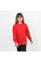 Unisex Red Long Sleeve Polo Neck T-Shirt - 2