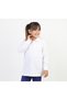 Unisex White Long Sleeve Polo Neck T-Shirt - 7