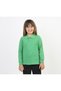 Unisex Green Long Sleeve Polo Neck T-Shirt - School T-Shirt