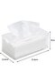 Alsaqer Acrylic Clear Facial Tissue Box Cover Rectangular Napkin Holder Car Office Home Tra - 3