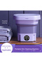 Portable Mini Washing Machine, Foldable Design, Powerful Cleaning, Compact for Home - 8