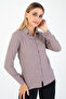 Women's Lilac Lilac Tone Jacquard Textured Woven Shirt – Chic to Plus Size 5XL - 2