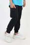 Unisex Printed Ribbed Cargo Pocket Dark Blue Tracksuit Bottoms School Tracksuit - 8
