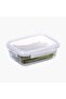 Wave Lock Rectangular Glass Food Container with Lid, 1 Liter Capacity - 3