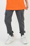 Unisex Ribbed Cargo Pocket Gray School Pants - 3
