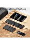 Foldable Bluetooth Keyboard, XK01 Folding Wireless Portable Keyboard with Numeric Keypad - 5