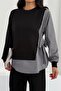Women's Striped Shirt Detail Side-Tie Long Sleeve Straight Leg Bottom-Top Modal Set - 3