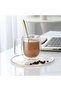 Double Glass Double Wall Glass Mug - Home Office Jar, Thermal Insulated Cup with Handle - 3