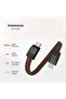 USB-C to Lightning Wristband Cable, 27W PD, 480Mbps, Magnetic Clasp, Braided – Brown - 2