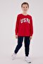 4-15 Years Old Licensed Us Polo Assn Boys Team-Red