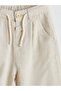 LCW Kids Ecru Elastic-Waist Linen Boys' Pants - 4