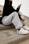 Harajuku Streetwear Side Strip Women's Loose Adjustable Pipe Leg Sweatpants - 3