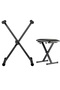 Single X Keyboard Stand with Piano X Bench Stool - 4