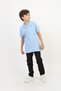 Unisex Blue Polo Neck T-Shirt - School T-Shirt - 2