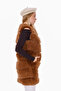 Classic Imported Plush Caramel Faux Plump Fur Vest - 6