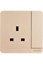 E8315_WG_G12 AvatarOn Gold - Single switched socket - 13 A - 230 V - 1 gang - Gol - 3