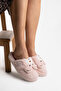 Women's Pink Panda Figured Plush House Slippers Non-Slip Silent Sole - 2