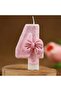 Adalie Pink Bow Number 1 Candle - 8