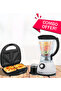 Royal Mark 2 In 1 Electric Blender With Grinder RMB-334 With Cyber 4 Slice Sandwich Maker CYSM2260