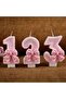 Adalie Pink Bow Number 2 Candle - 7