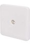 Lisse 1-Gang TV/FM Square Edge Moulded Socket, White - 3