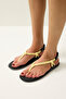 Sandals 2502 - Knotted Flip Flop Rope Yellow Women's Sandals - 6