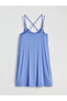 Women's Nightgown with V-Neck Strap - 2