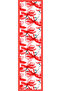 Cherry Blossom Pattern Women's Satin Scarf 30X165Cm - 3