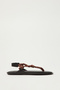 Sandals 2502 - Knotted Flip Flop Rope Bitter Brown Women's Sandals - 3
