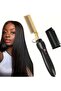 2 in 1 Hair Comb Straightener Curler Wet Dry Hot Heating Styling Comb Electric Flat Iron Straighteni