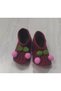 Hand-Knitted Baby Shoes with Cherry Details