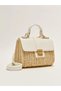 Lcw Accessories White Color Block Women's Straw Crossbody Bag - 4