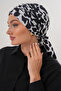 Patterned Buckle Bonnet Hijab Bonnet Daily Use Bonnet Shawl Scarf - 2